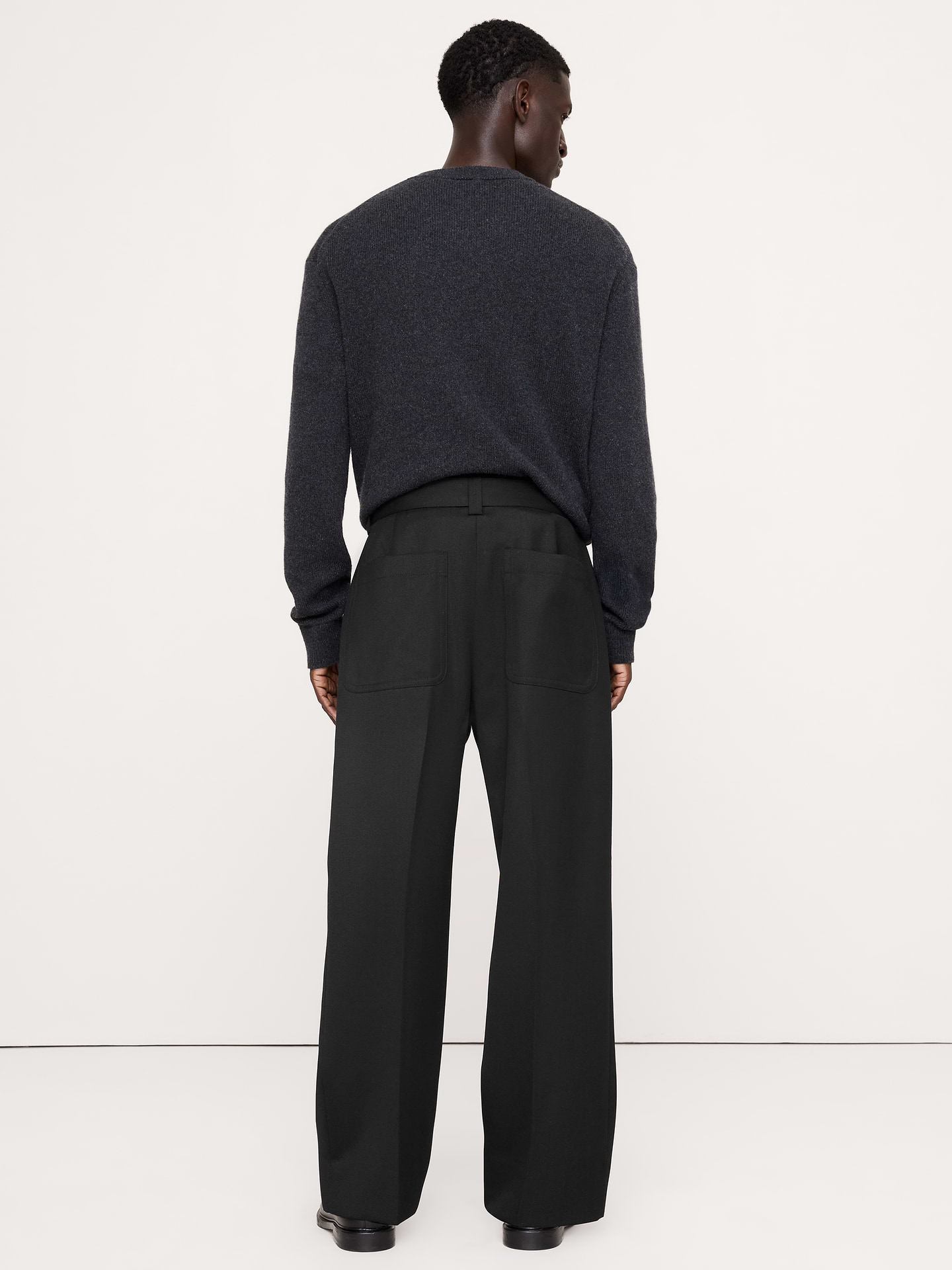 Image number 3 showing, Loose Twill Belted Dress Pant