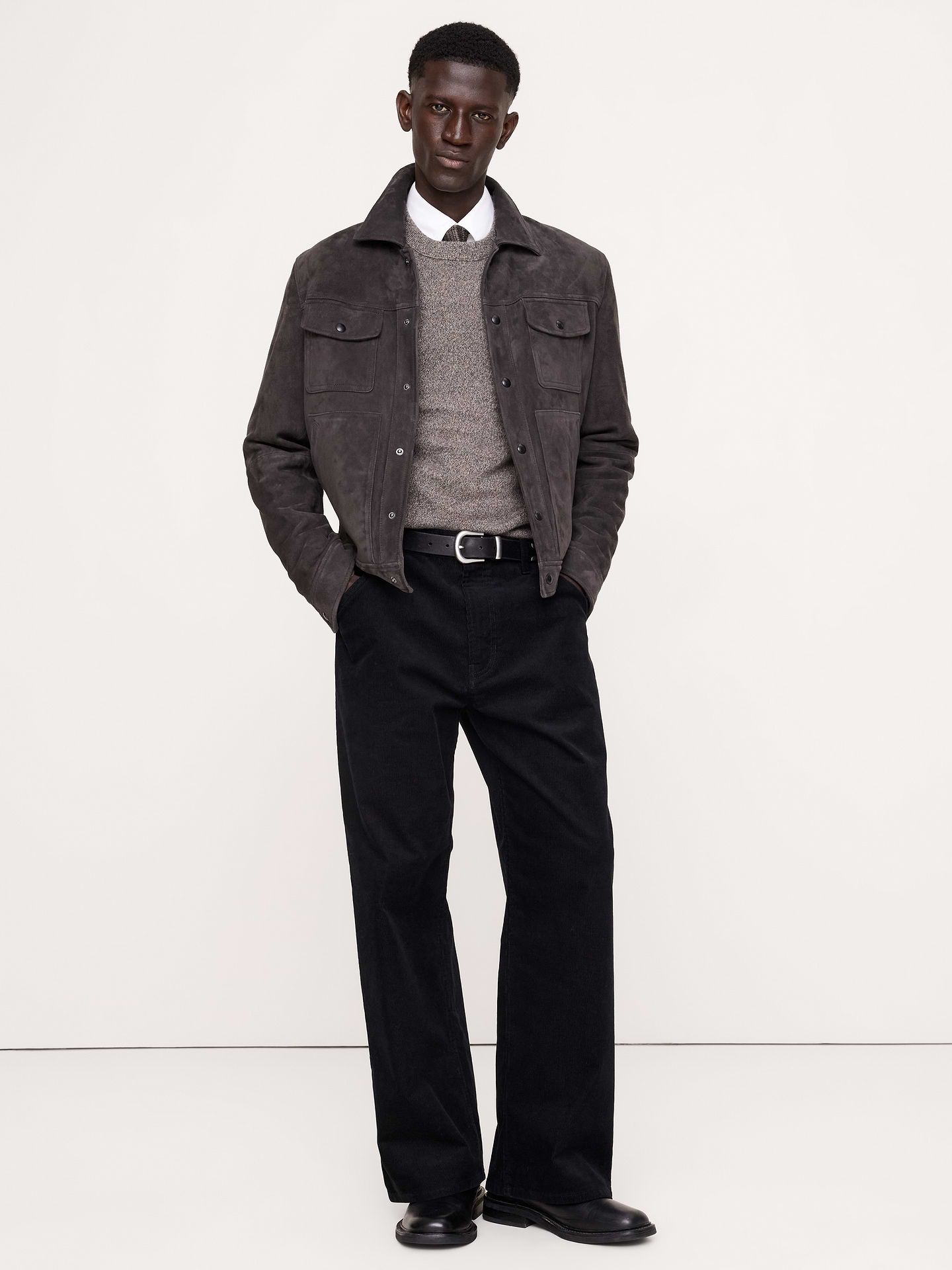 Image 1 of 4, We crafted this pant from cold weather-ready corduroy with a hint of stretch for comfort. Plus, they're specially washed for softness., Loose Fit: Mid-rise, loose through the hips and thigh with a wide silhouette., Zip fly with button closure., Five-pocket styling., Product #906684