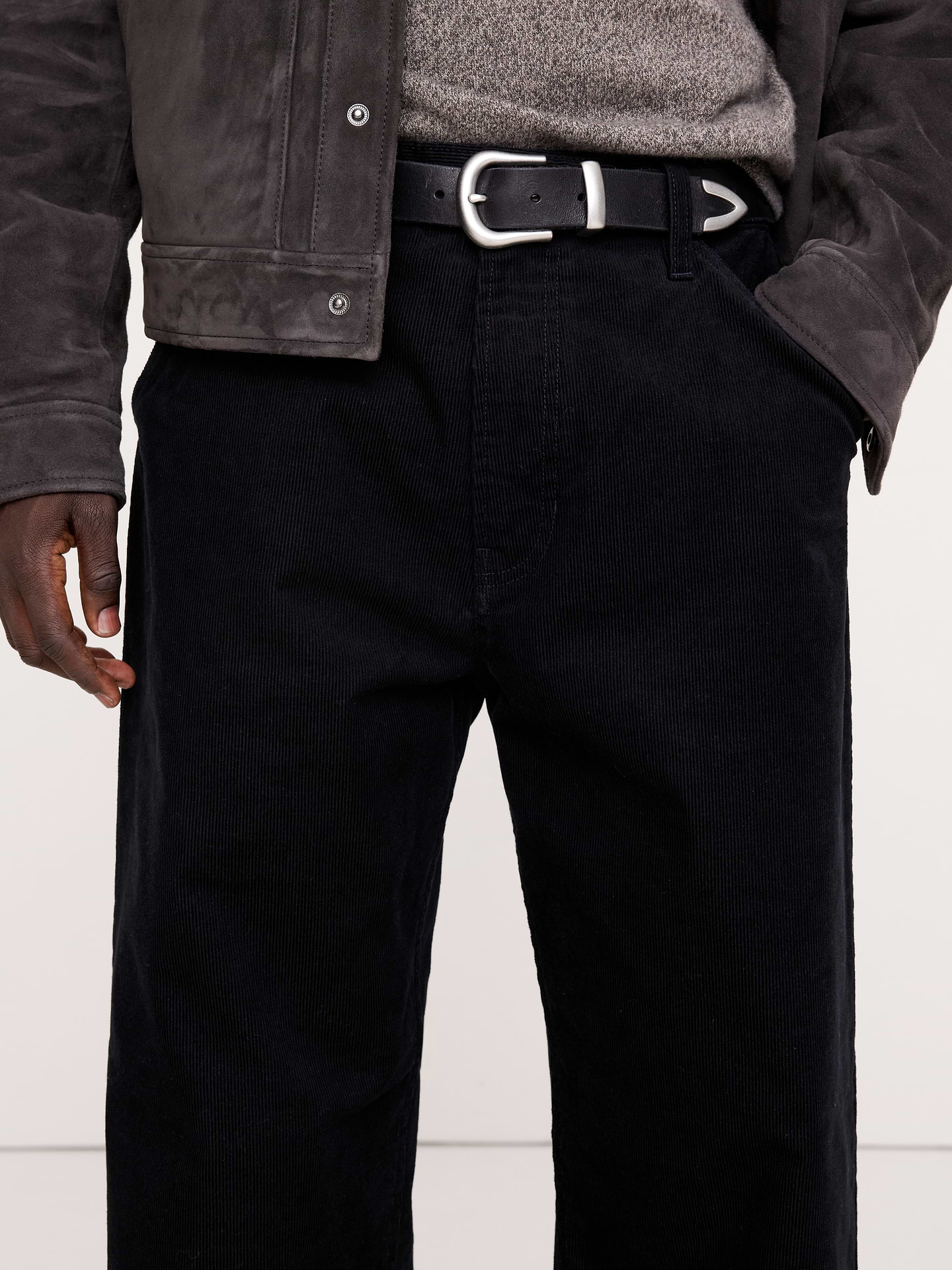Image 3 of 4, Loose Corduroy Pant