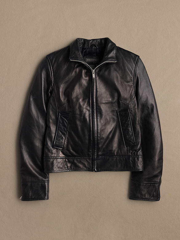 Archive Leather Zip-Up Jacket Women's Size XS