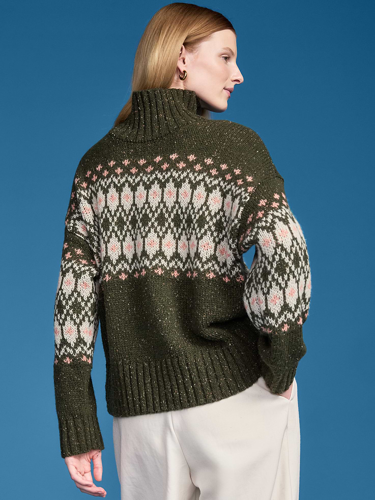 Image 2 of 6, Old Navy x Altuzarra Fair Isle Mock-Neck Sweater