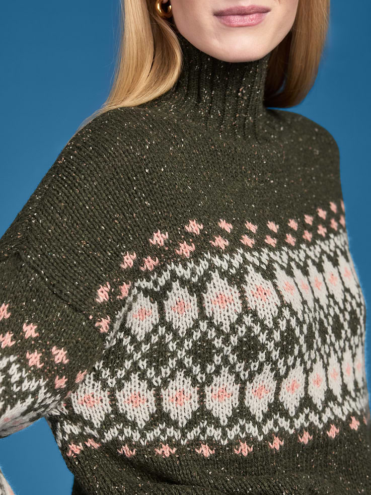 Image 3 of 6, Old Navy x Altuzarra Fair Isle Mock-Neck Sweater