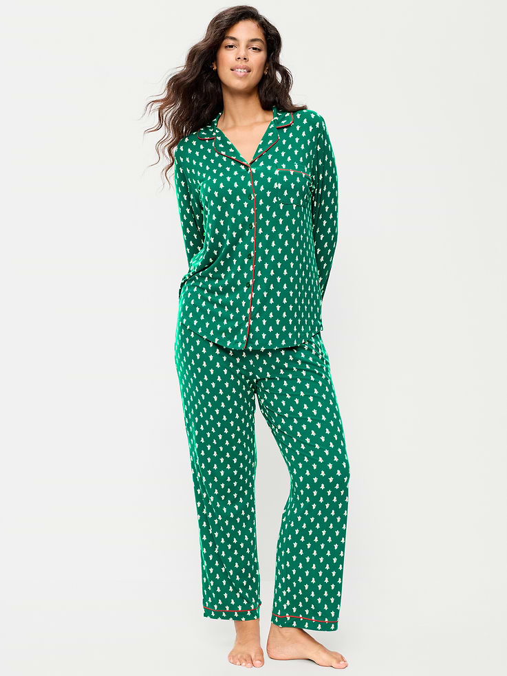 Image 5 of 8, Sunday Sleep Knit Jersey Pant Set