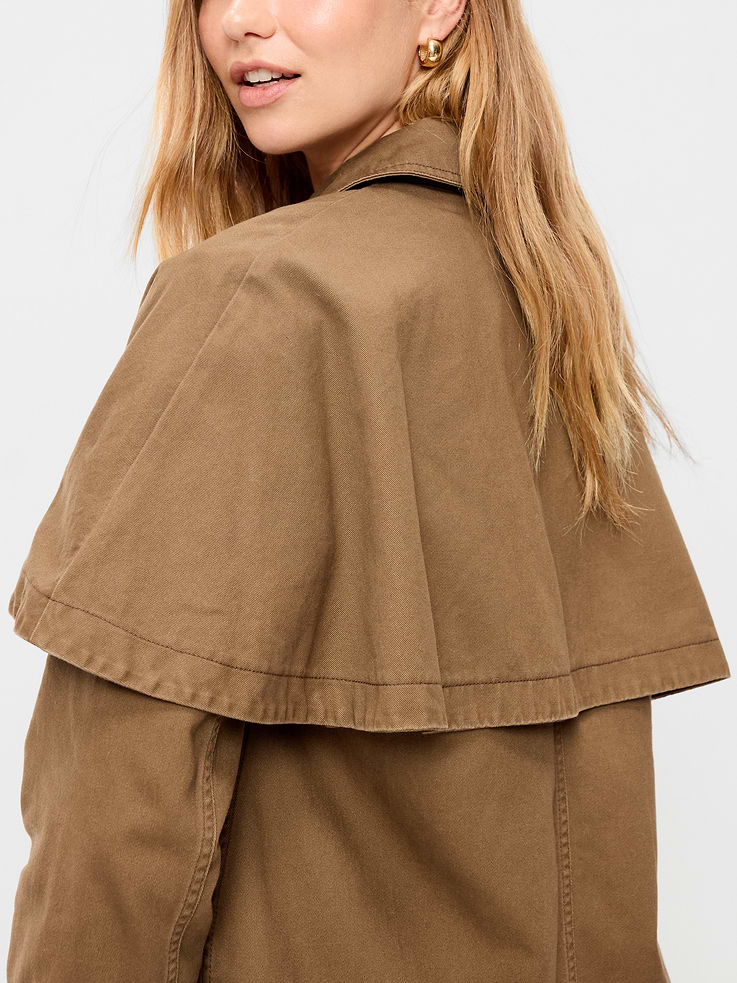 Image 6 of 6, Twill Cape Jacket
