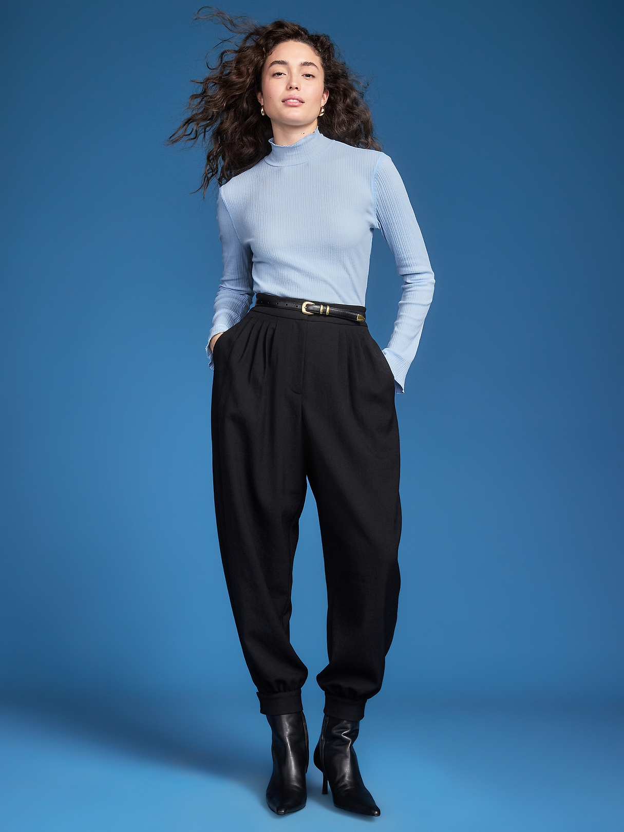 Old Navy x Altuzarra Long-Sleeve Ribbed Fitted Top | Old Navy