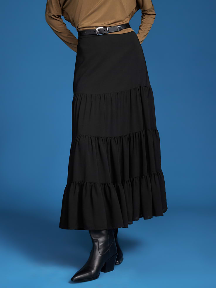 Image 3 of 6, Old Navy x Altuzarra Tiered Swing Maxi Skirt