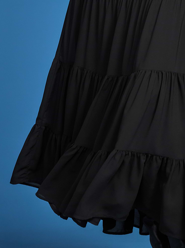 Image 4 of 6, Old Navy x Altuzarra Tiered Swing Maxi Skirt