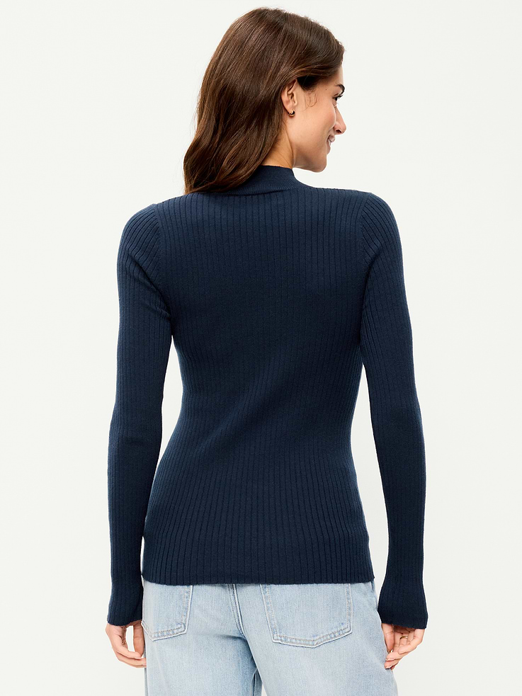 Image 2 of 6, Slim-Fit Ribbed Turtleneck