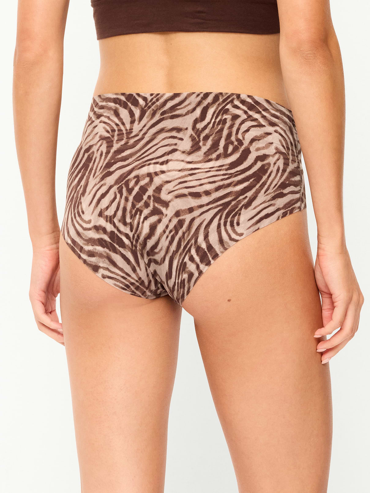 Image 3 of 3, High-Waisted No-Show Brief Underwear 6-Pack