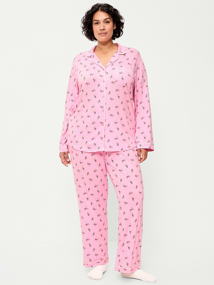 Image 7 of 8, Sunday Sleep Knit Jersey Pant Set