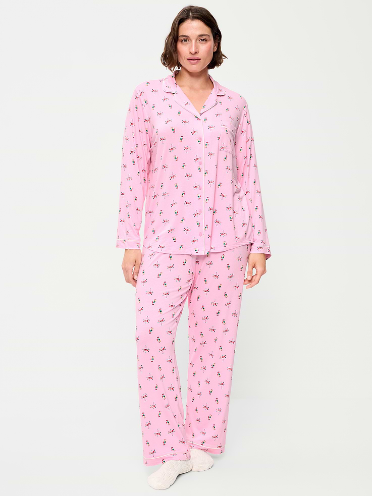 Image 5 of 8, Sunday Sleep Knit Jersey Pant Set