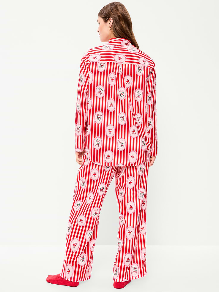 Image 2 of 8, Poplin Pajama Pant Set