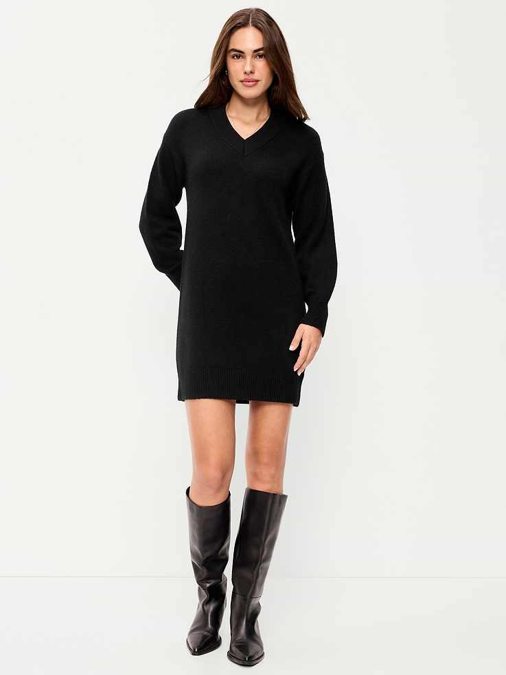 Image 1 of 9, Feels like cashmere, wears like a year-round fave, v-neck, long sleeves, drop shoulders, Product #906372