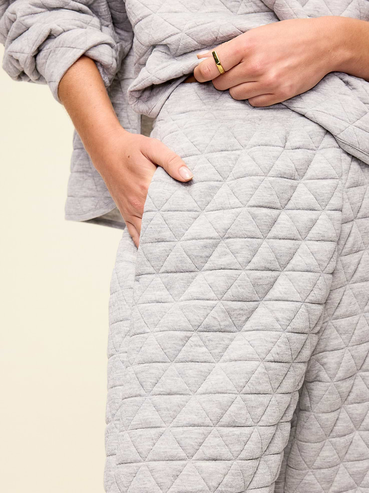 Image 4 of 5, Quilted Bounce Fleece Sweatpants