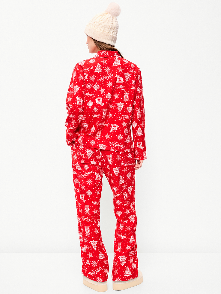 Image 2 de 8, Pyjama en flanelle à motif pour femme