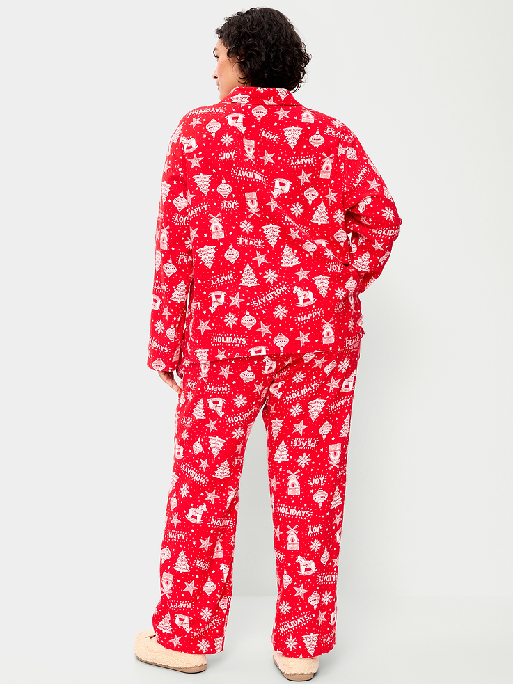 Image 8 de 8, Pyjama en flanelle à motif pour femme
