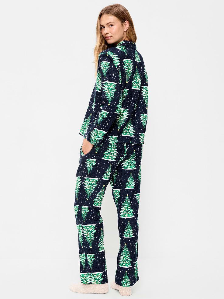 Image 2 de 8, Pyjama en flanelle à motif pour femme