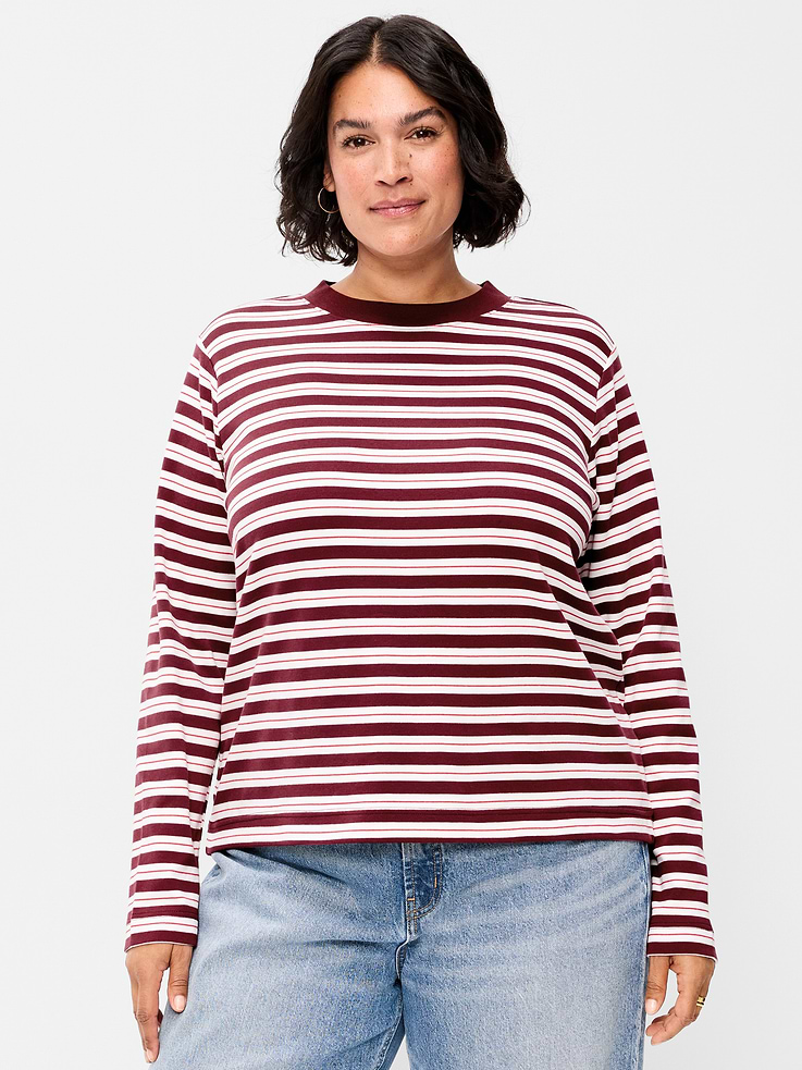 Image 7 de 8, T-shirt en tissu épais à manches longues