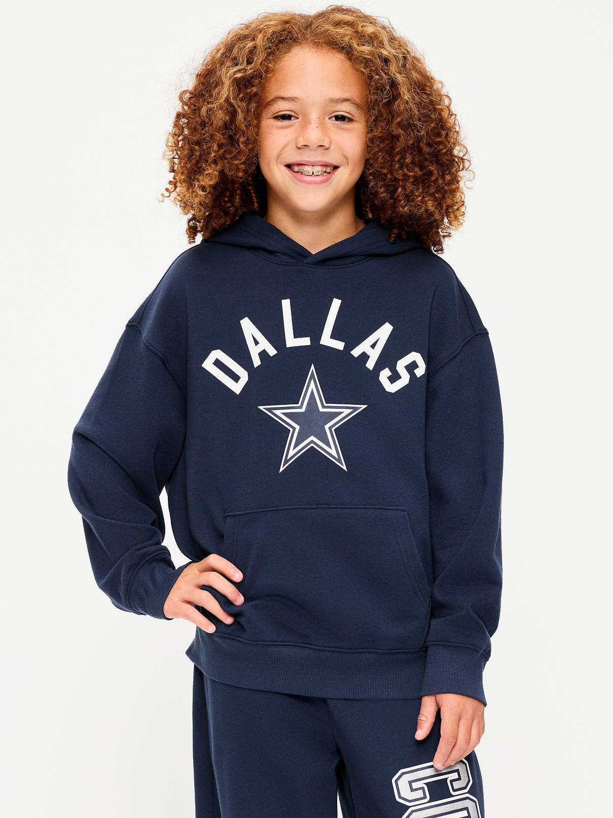 Image number 1 showing, Dallas Cowboys Oversized Pullover Hoodie for Boys