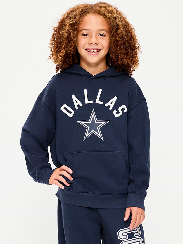 Dallas Cowboys Oversized Pullover Hoodie for Boys