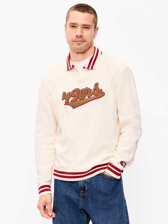 San Francisco 49ers Collared Sweater for Men