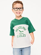 Image number 1 showing, Philadelphia Eagles Oversized Graphic Football T-Shirt for Toddler Boys