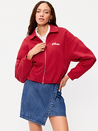 Image number 1 showing, San Francisco 49ers Oversized Fleece Bomber Jacket for Women