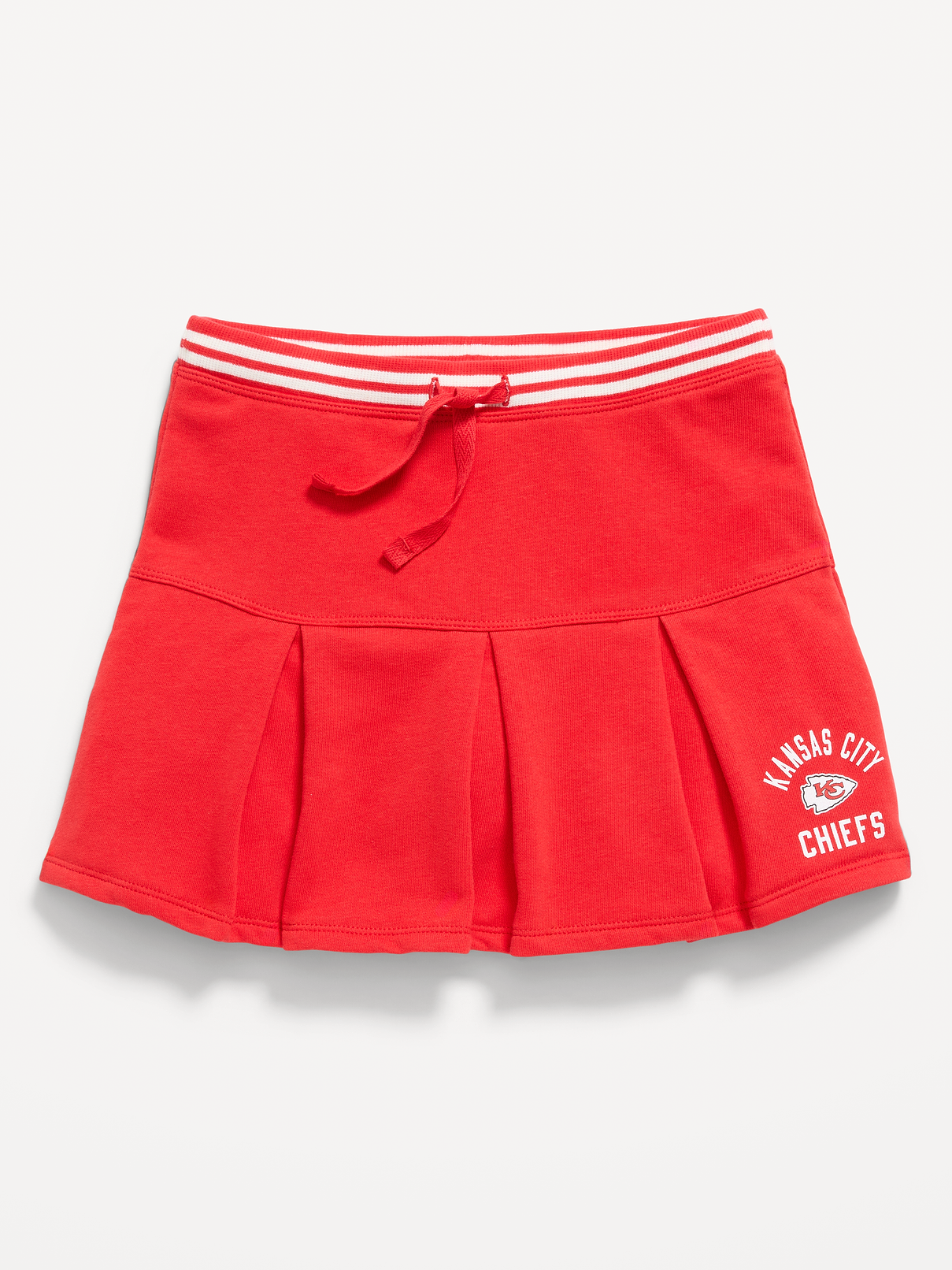 Image number 3 showing, Kansas City Chiefs French Terry Pleated Skort for Girls