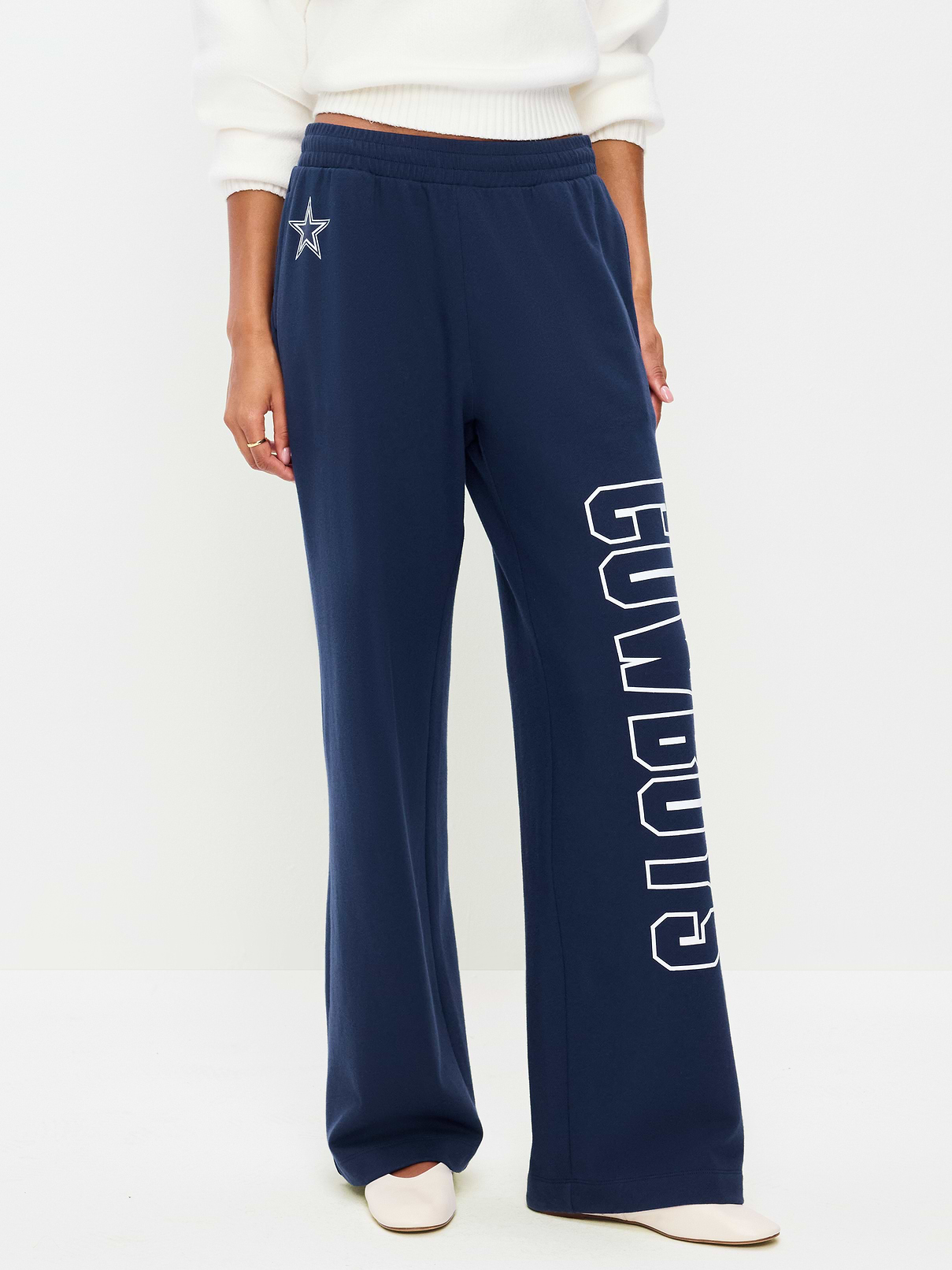 Image number 2 showing, Dallas Cowboys High-Waisted SoComfy Wide-Leg Sweatpants for Women