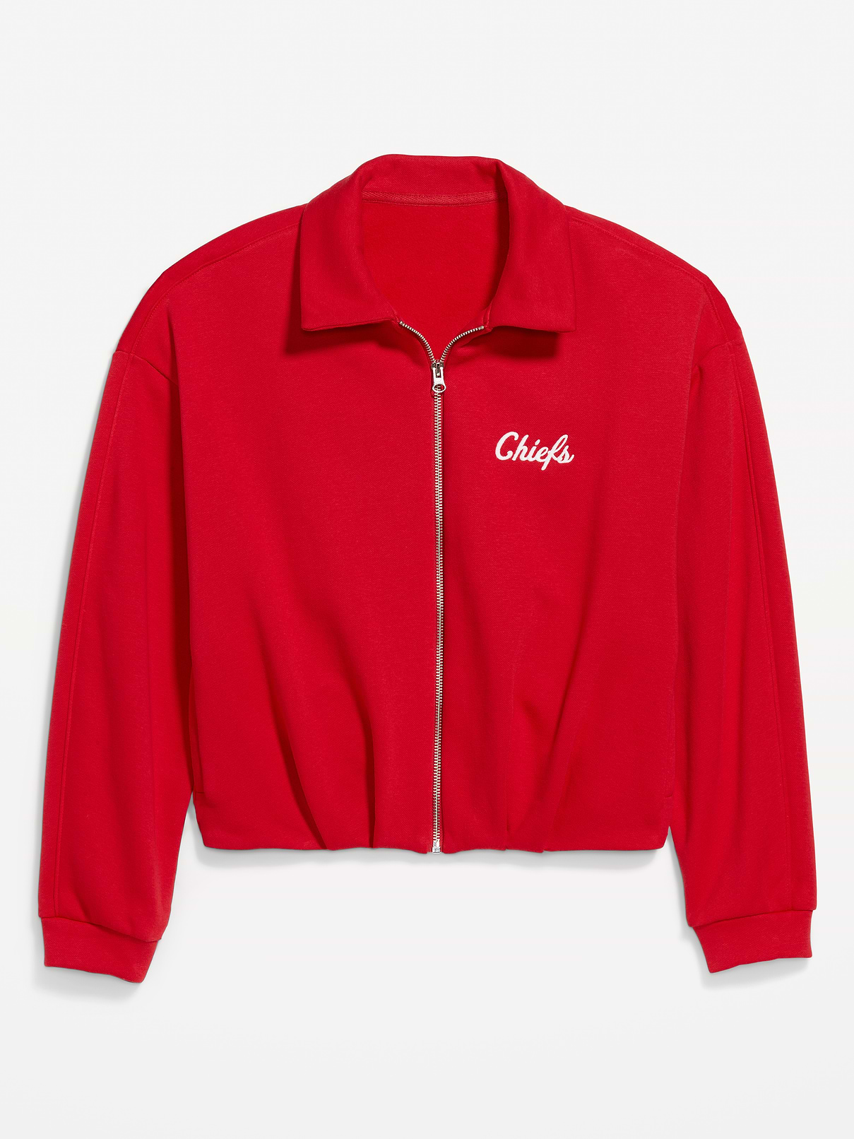 Image number 3 showing, Kansas City Chiefs Oversized Fleece Bomber Jacket for Women
