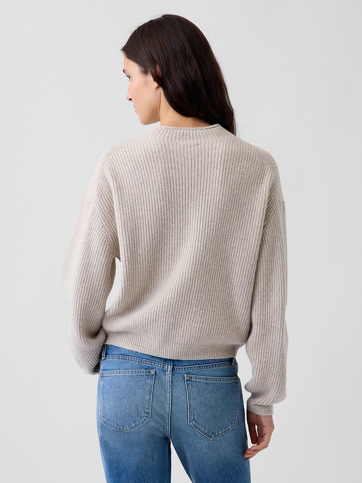 Image number 3 showing, CashSoft Oversized Rollneck Sweater