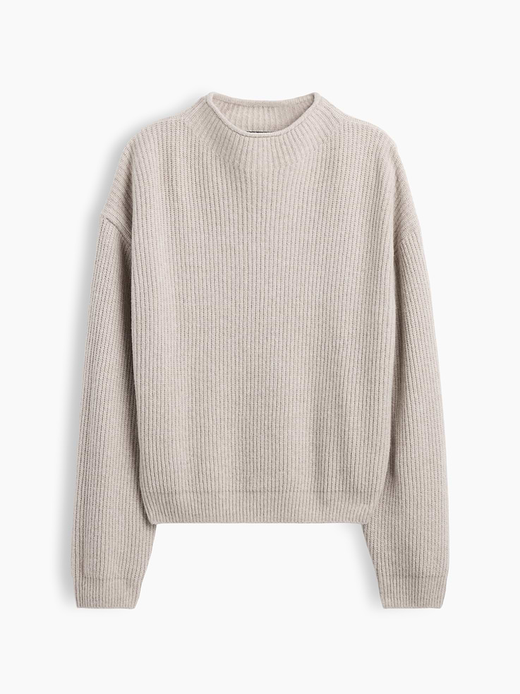 Image number 5 showing, CashSoft Oversized Rollneck Sweater