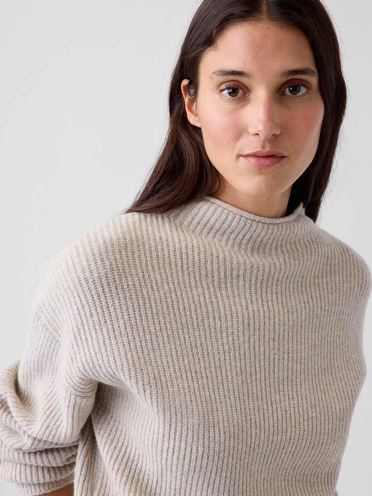 Image number 4 showing, CashSoft Oversized Rollneck Sweater