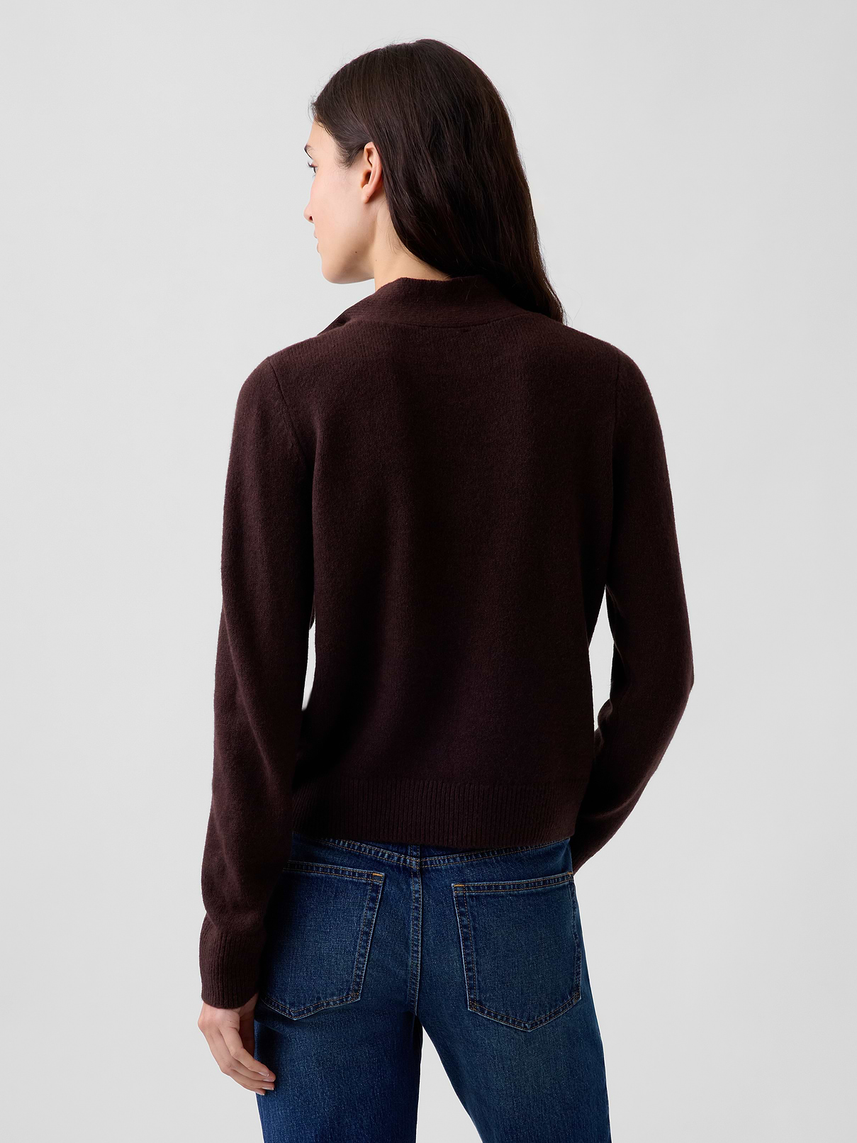 Image number 3 showing, CashSoft Tie-Neck Sweater