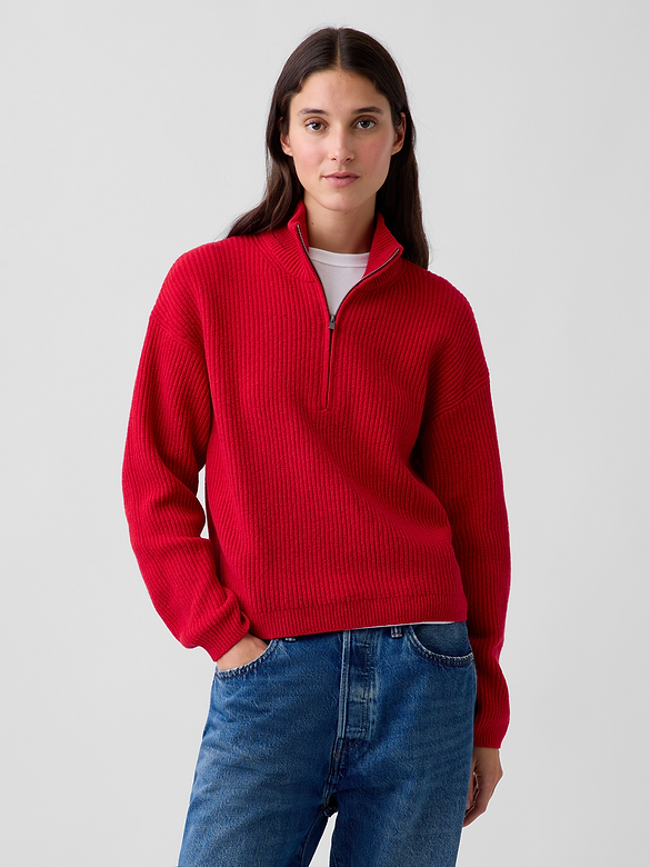 CashSoft Oversized Half-Zip Pullover