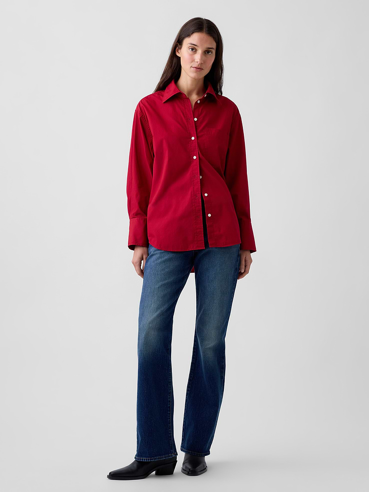 Image 2 of 5, Organic Cotton Poplin Big Shirt