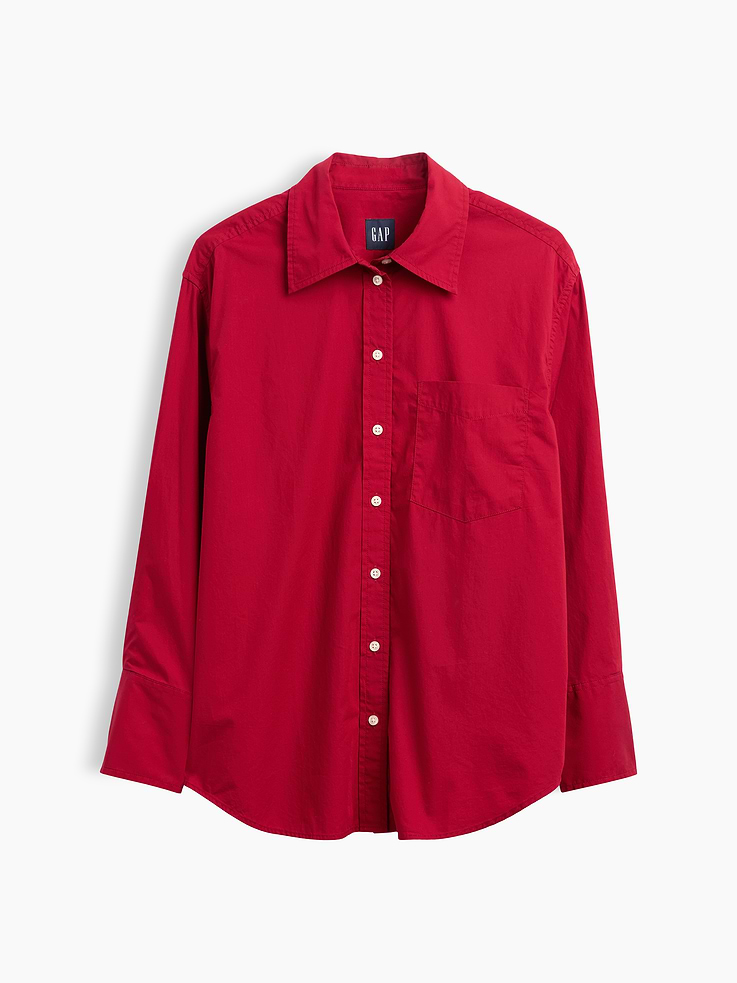 Image 5 of 5, Organic Cotton Poplin Big Shirt
