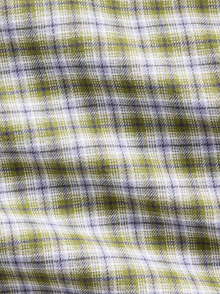 Image 4 of 5, Oversized Straight-Hem Flannel Shirt