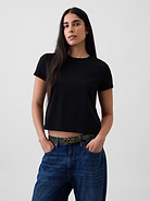 Image number 2 showing, Suede Studded Logo Belt