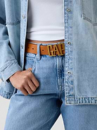 Image number 5 showing, 100% Leather Logo Belt