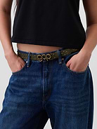 Image number 5 showing, Suede Studded Logo Belt