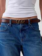 Image number 5 showing, 100% Leather Bubble Logo Belt