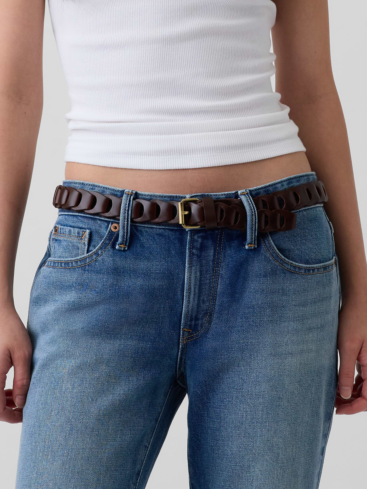 Image number 5 showing, 100% Leather Braided Belt