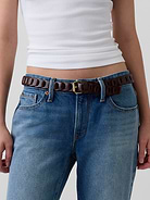 Image number 5 showing, 100% Leather Braided Belt