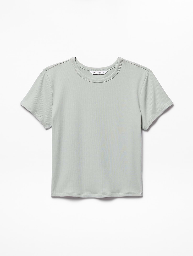 Image 7 of 7, Signature Rib Crop Tee