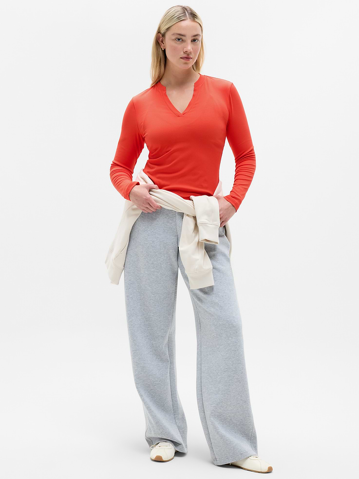 Image 5 of 7, Signature Rib V-Neck Top