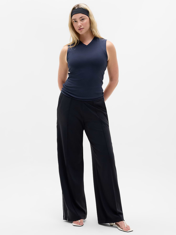 Image 5 of 6, Signature Rib V-Neck Muscle Tank