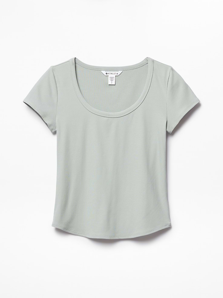 Image 6 of 6, Signature Rib Scoop Tee