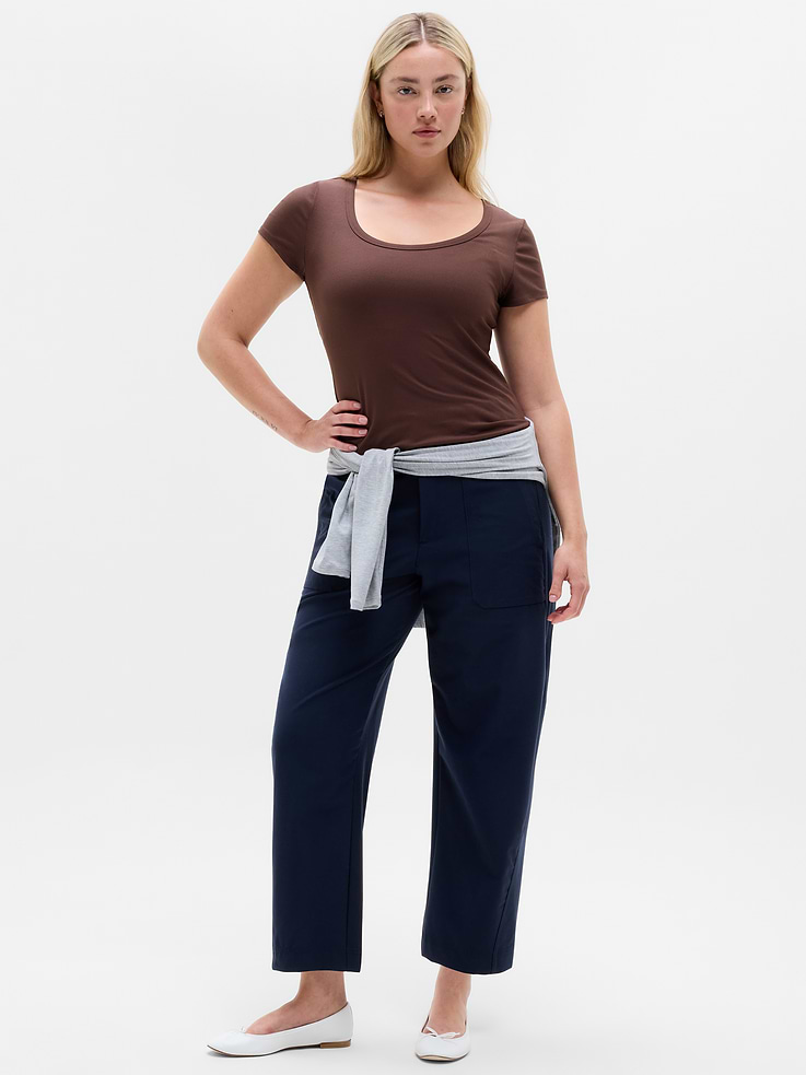 Image number 4 showing, Signature Rib Scoop Tee