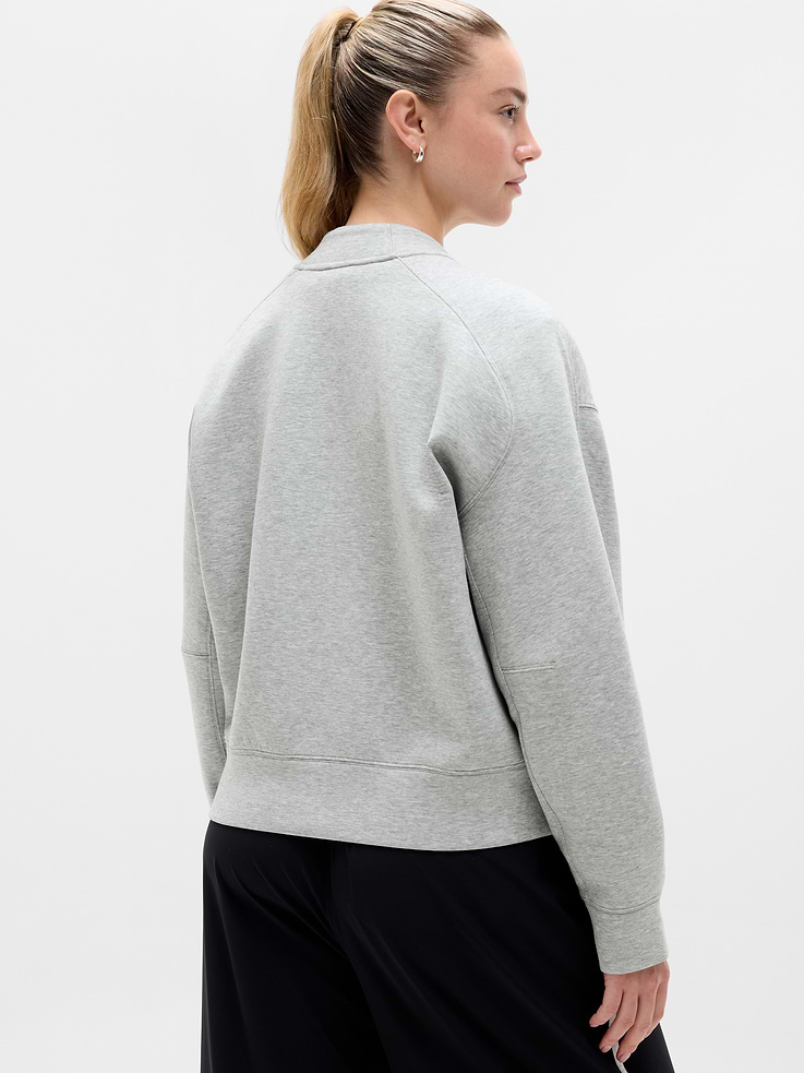 Image 5 of 5, Form Knit Bomber Sweatshirt